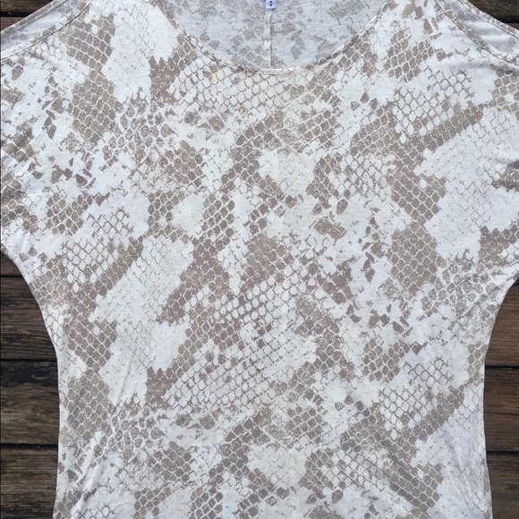 Express “Cold Shoulder” Snake Print Top - Picture 4 of 4